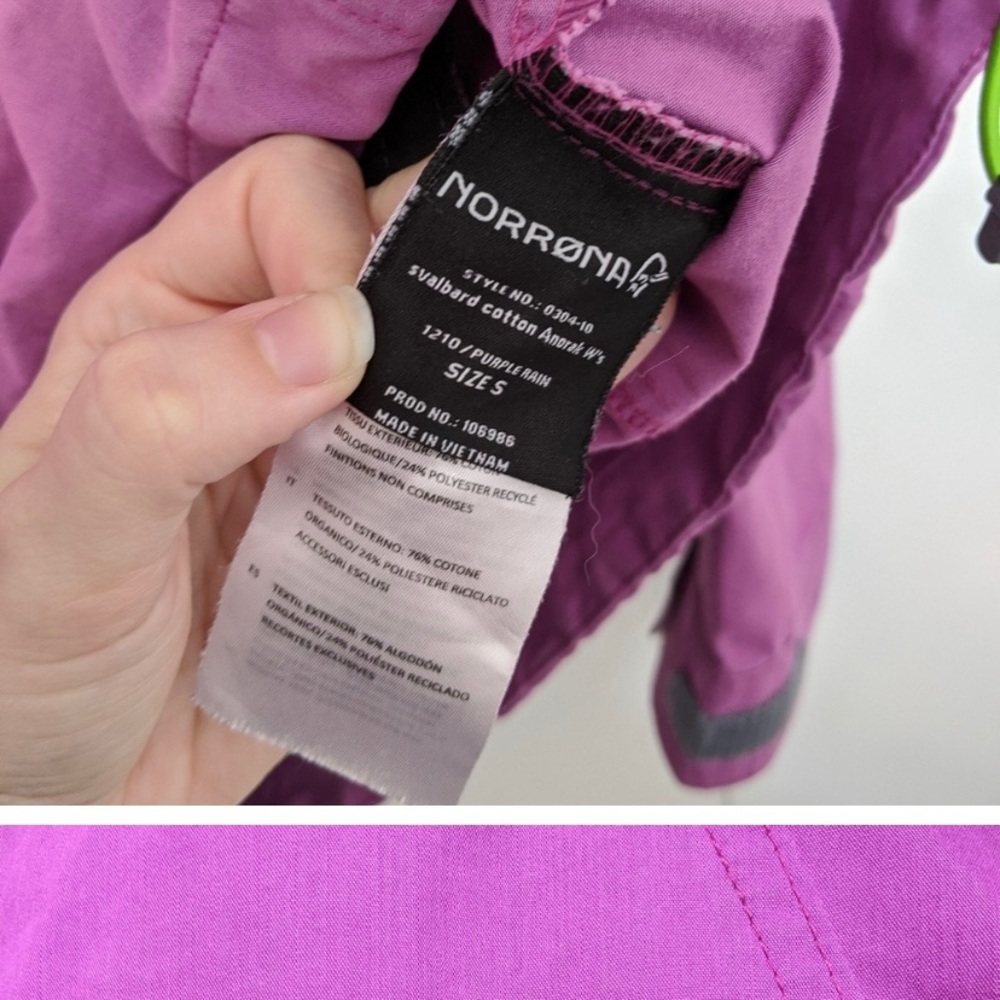 Norrøna cotton anorak jacket size small